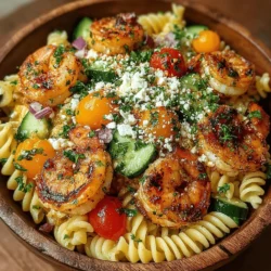 As the summer sun shines brightly, it beckons us to enjoy vibrant, fresh meals that celebrate the season. One dish that perfectly captures this essence is the Savory Sunshine Grilled Garlic Shrimp Pasta Salad. This delightful recipe combines the smoky richness of grilled shrimp with the al dente texture of pasta, all tossed in a medley of fresh vegetables and fragrant herbs. Whether you're hosting a backyard barbecue or simply enjoying a light meal on a warm evening, this pasta salad is sure to impress both family and friends.