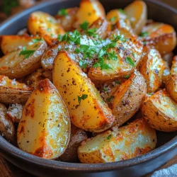 Ah, the joy of biting into a perfectly crispy potato wedge! There’s something undeniably comforting about indulging in this classic snack, evoking memories of family gatherings, movie nights, and fun-filled barbecues. I can still recall the excitement of my younger days, gathering around the kitchen table with my family, where my mom would serve up her famous potato wedges—golden and crispy, fresh from the oven. Fast forward to today, while I’ve embraced healthier cooking methods, my love for potato wedges remains unchanged. That’s why I’m thrilled to share this recipe for Crunchy Golden Air Fryer Potato Wedges, a guilt-free version that doesn’t skimp on flavor or crunch!