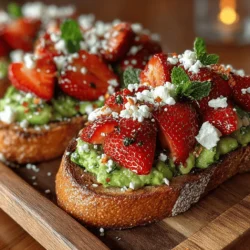 Now that we have prepared our ingredients, it’s time to assemble the perfect Sweet & Savory Strawberry Avocado Toast. This process is not only simple but also allows for personal touches that can elevate your toast to new heights.