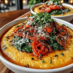 Discover the delightful fusion of flavors in our Velvety Roasted Red Pepper Polenta Bowls—a perfect dish for cozy dinners or meal prep. This recipe combines creamy polenta with roasted red peppers, creating a satisfying and nourishing meal that's both vegetarian and easily adaptable for vegan diets. With a preparation time of just 15 minutes and a total cook time of 1 hour, this dish serves four and is packed with vibrant colors and flavors that will brighten up your table. As we delve into the details of this delicious recipe, you’ll see how easy it is to prepare a feast that delights the senses while offering a nutritious touch that is essential for any balanced diet.
