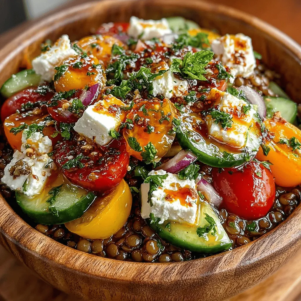 In today’s fast-paced world, finding a nutritious and refreshing meal can often feel like a daunting task, especially during the sweltering summer months. As temperatures rise, so does the desire for light, invigorating dishes that don’t compromise on flavor or nutritional value. Enter the Chilled Mediterranean Lentil & Feta Bowl—an exquisite dish that harmoniously combines the wholesome goodness of lentils with vibrant, fresh vegetables and the creamy richness of feta cheese. This recipe is not just a feast for the palate; it’s also a celebration of health, making it the perfect choice for hot summer days or a light lunch option.