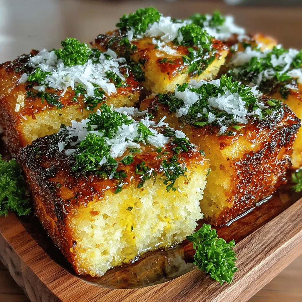Polenta, a dish with roots in Italian cuisine, is beloved for its versatility and comforting qualities. Made from ground cornmeal, polenta can be served creamy, baked, grilled, or fried, adapting beautifully to a myriad of flavor profiles. Its innate ability to absorb flavors makes it a perfect canvas for both savory and sweet toppings, allowing home cooks to get creative in the kitchen. Among the many ways to enjoy polenta, Golden Parmesan Herb Polenta Squares stand out as a delightful option that doubles as an appetizer or a side dish, sure to impress friends and family alike.