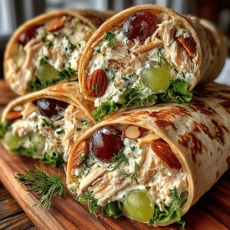 In a world where quick meals often compromise on health and flavor, the Tangy Greek Yogurt Chicken Salad Wraps stand out as a delicious and nutritious option. This versatile recipe combines the wholesome goodness of shredded chicken with creamy Greek yogurt, fresh vegetables, and delightful hints of sweetness and crunch. Perfect for lunch, dinner, or a snack, these wraps are not only easy to prepare but also packed with protein and essential nutrients. Whether you’re looking for a healthy meal prep option, a light picnic fare, or simply a satisfying dish to enjoy at home, these wraps tick all the boxes. Let’s explore how to create these delightful wraps step by step.
