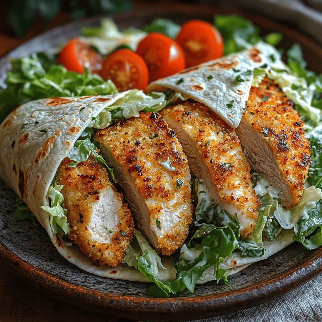 Wraps are one of the most versatile meal options available today, making them a favorite for busy families, meal preppers, and culinary adventurers alike. They offer a convenient way to enjoy a balanced meal, allowing for endless customization based on personal taste preferences and dietary needs. Among the myriad of wrap possibilities, Crispy Chicken Caesar Wraps stand out as a delightful combination of flavor, texture, and convenience. This recipe promises a satisfying crunch from the chicken, a refreshing crunch from the romaine, and a creamy richness from the Caesar dressing, all enveloped in a soft tortilla.