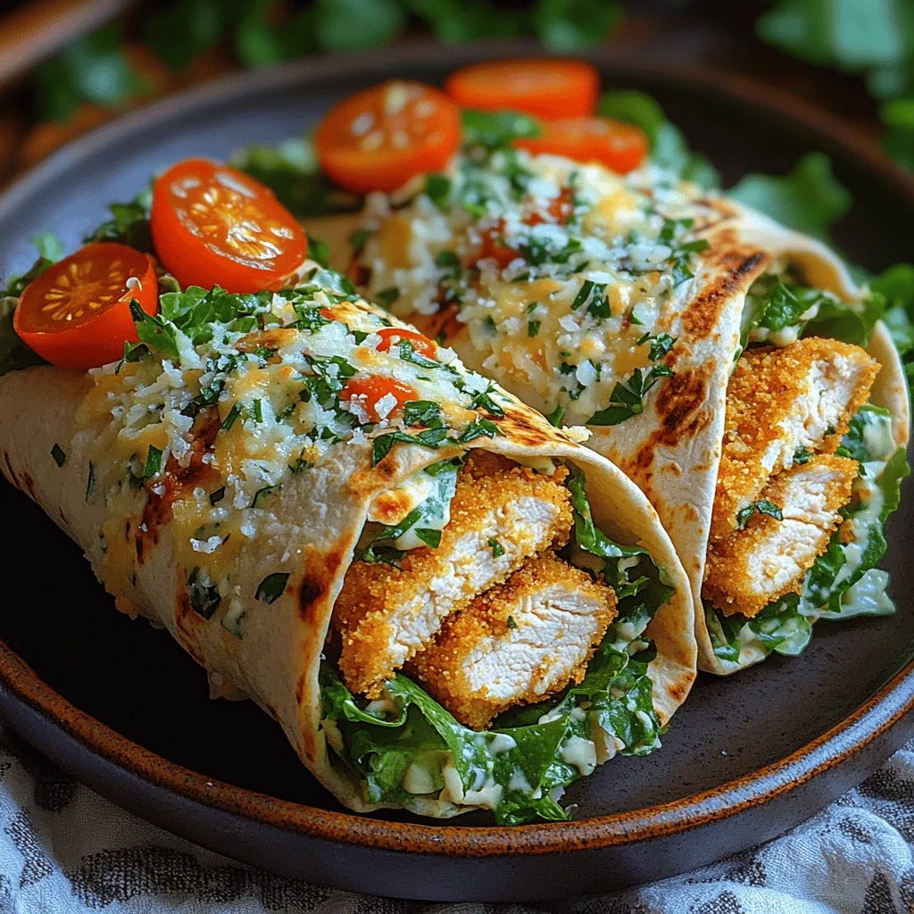 Wraps are one of the most versatile meal options available today, making them a favorite for busy families, meal preppers, and culinary adventurers alike. They offer a convenient way to enjoy a balanced meal, allowing for endless customization based on personal taste preferences and dietary needs. Among the myriad of wrap possibilities, Crispy Chicken Caesar Wraps stand out as a delightful combination of flavor, texture, and convenience. This recipe promises a satisfying crunch from the chicken, a refreshing crunch from the romaine, and a creamy richness from the Caesar dressing, all enveloped in a soft tortilla.