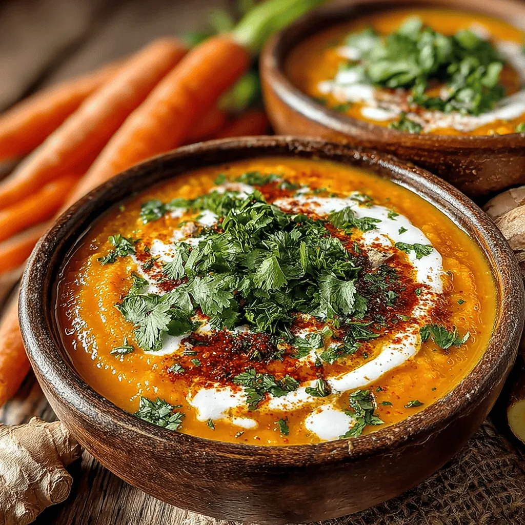 As the chilly days of fall and winter approach, there's nothing quite like a warm bowl of soup to provide comfort and nourishment. The recipe for Savory Carrot and Ginger Soup with Coconut Milk embodies this sentiment perfectly. This delightful blend of vibrant carrots, zesty ginger, and creamy coconut milk not only warms the body but also delights the taste buds with its rich, comforting flavors. Ideal for a cozy evening at home or a gathering with friends, this soup is sure to become a favorite in your culinary repertoire.