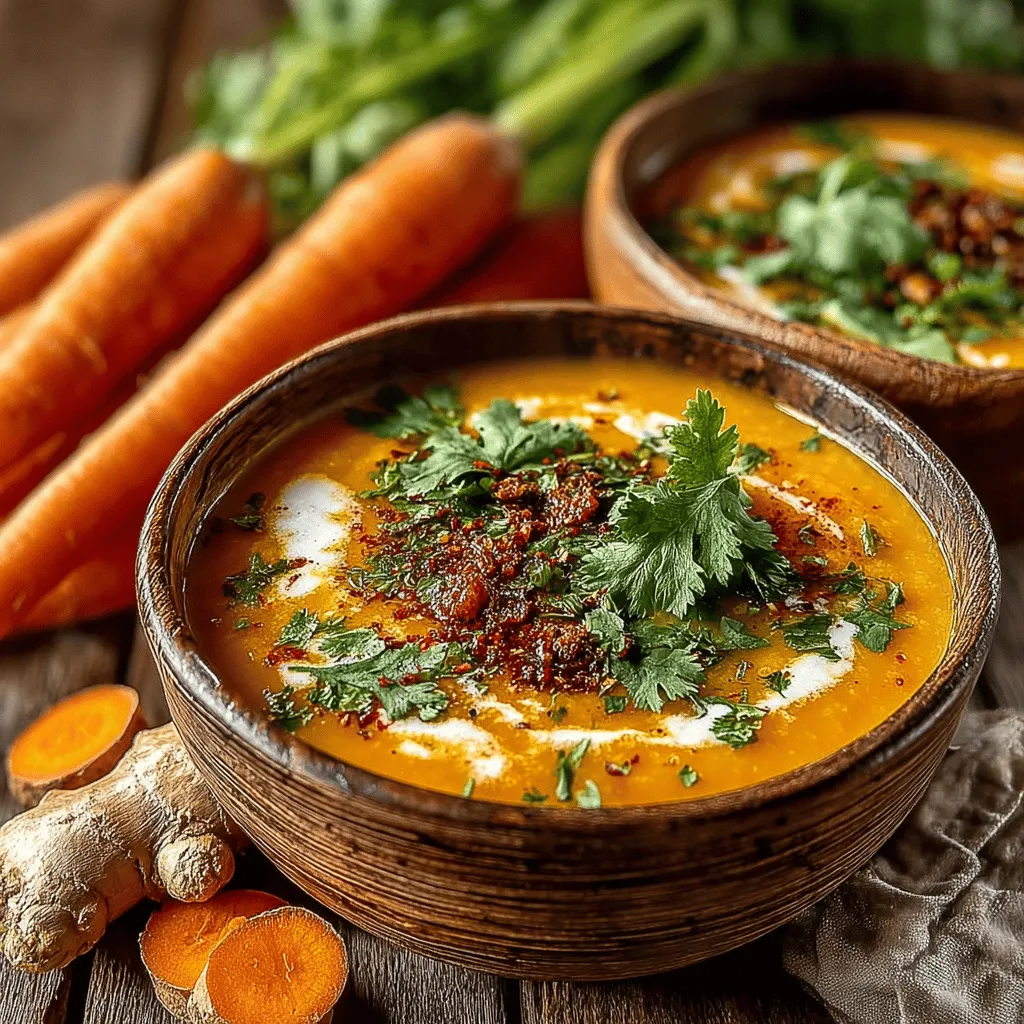 As the chilly days of fall and winter approach, there's nothing quite like a warm bowl of soup to provide comfort and nourishment. The recipe for Savory Carrot and Ginger Soup with Coconut Milk embodies this sentiment perfectly. This delightful blend of vibrant carrots, zesty ginger, and creamy coconut milk not only warms the body but also delights the taste buds with its rich, comforting flavors. Ideal for a cozy evening at home or a gathering with friends, this soup is sure to become a favorite in your culinary repertoire.