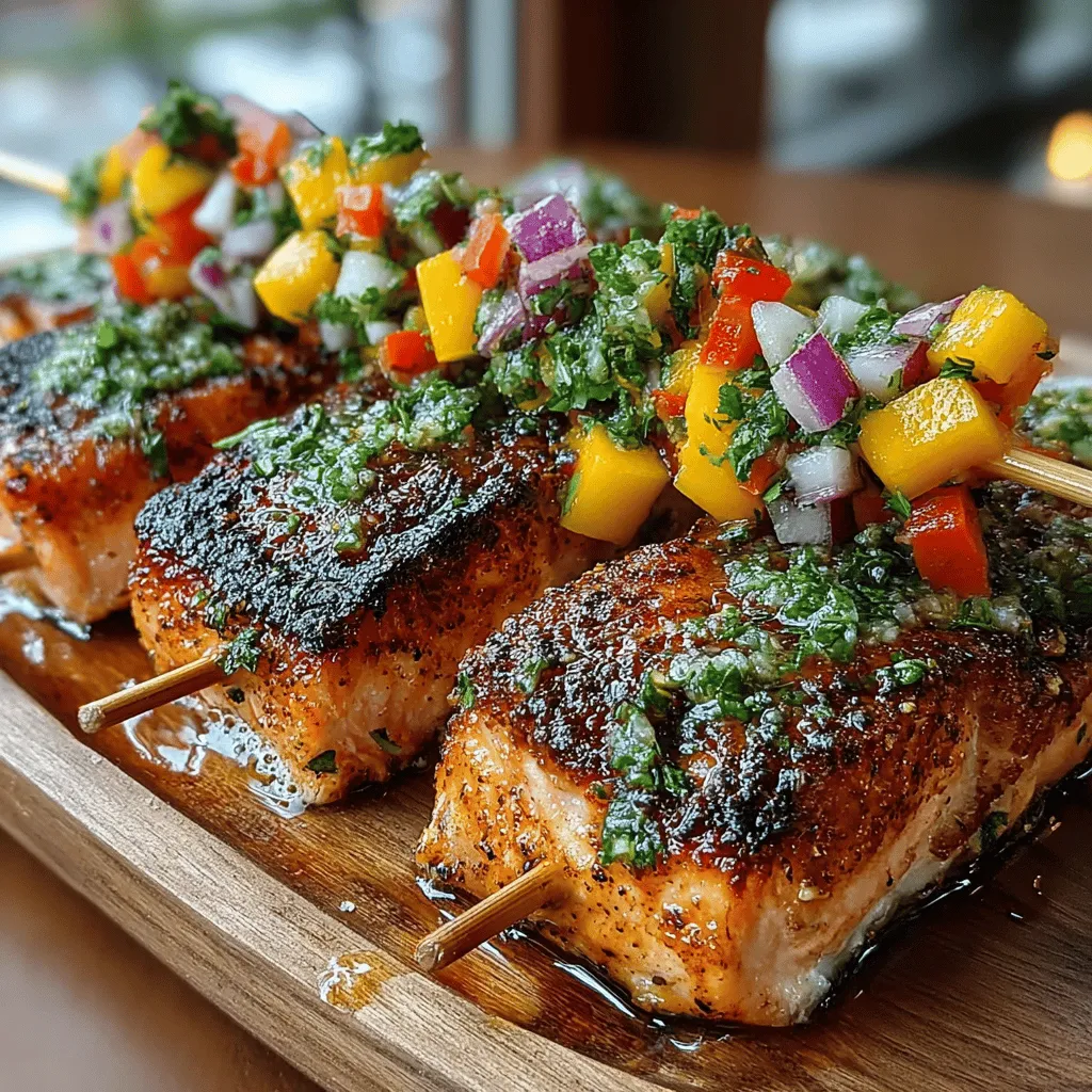 As the warm sun beckons and the days grow longer, there's no better time to fire up the grill and indulge in vibrant, fresh flavors. One dish that perfectly embodies the essence of summer is Tropical Salmon Skewers with Mango Salsa. This dish combines the succulent richness of salmon with the tropical sweetness of ripe mango, creating a delightful symphony of flavors that tantalizes the taste buds. Whether you’re hosting a backyard barbecue, planning a picnic, or simply looking for a healthy meal prep option, these skewers are sure to impress.