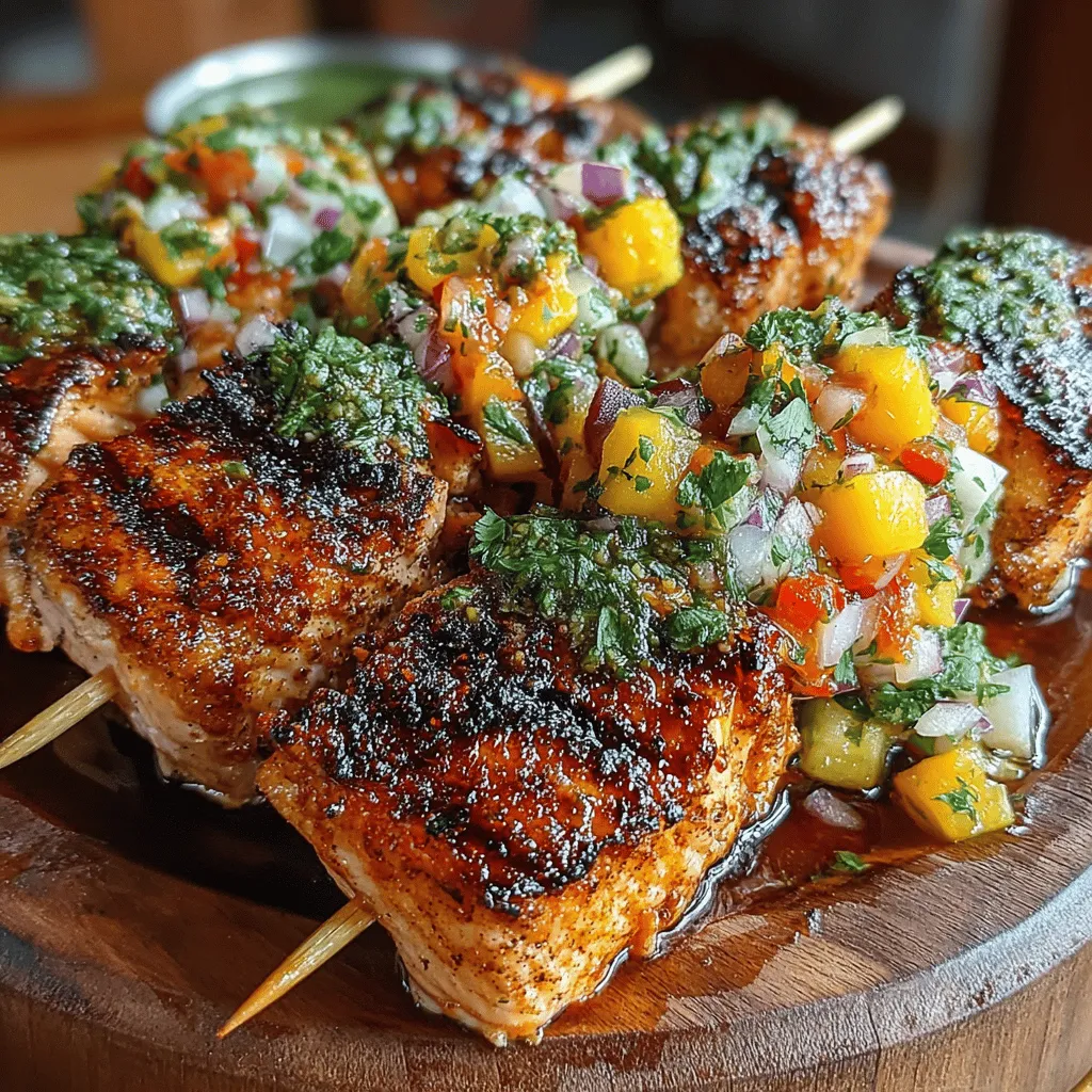 As the warm sun beckons and the days grow longer, there's no better time to fire up the grill and indulge in vibrant, fresh flavors. One dish that perfectly embodies the essence of summer is Tropical Salmon Skewers with Mango Salsa. This dish combines the succulent richness of salmon with the tropical sweetness of ripe mango, creating a delightful symphony of flavors that tantalizes the taste buds. Whether you’re hosting a backyard barbecue, planning a picnic, or simply looking for a healthy meal prep option, these skewers are sure to impress.