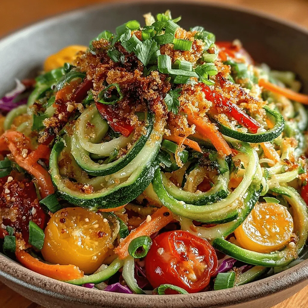 In a world where healthy eating often feels like a chore, the Crunchy Zucchini & Carrot Noodle Salad serves as a delightful exception. This vibrant and colorful dish not only tantalizes the taste buds but also packs a nutritious punch. Perfect for a light lunch, a side dish, or a refreshing meal on a warm day, this salad is a celebration of fresh vegetables and a zesty dressing. In this article, we will explore the ingredients, preparation steps, and nutritional benefits of this salad, ensuring you have all the information needed to create this culinary masterpiece.