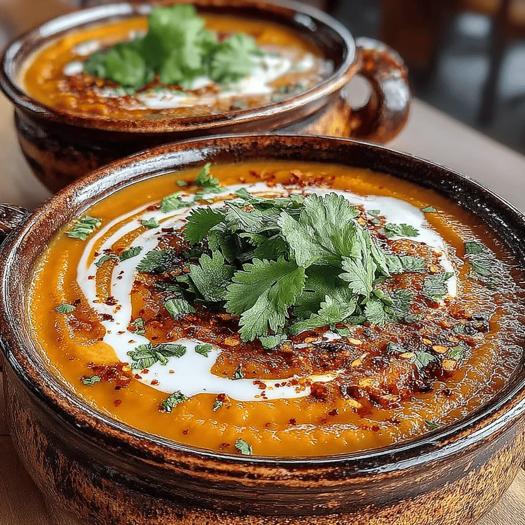 Roasted Carrot Ginger Soup is an inviting dish that combines the natural sweetness of carrots with the warm, zesty notes of ginger. This velvety soup not only tantalizes the taste buds but also provides a comforting experience, making it a beloved choice for chilly evenings or a light lunch year-round. Its vibrant orange color and rich flavor profile can brighten any meal, while its health benefits make it a standout option for those seeking nutritious comfort food.