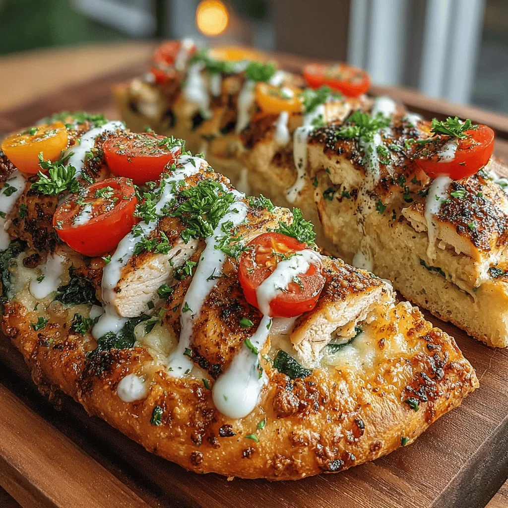 If you're looking for a meal that combines convenience with mouthwatering flavors, the Zesty Ranch Chicken and Spinach Flatbread is the perfect recipe to add to your culinary repertoire. This dish not only showcases the vibrant taste of ranch seasoning but also incorporates wholesome ingredients like chicken and spinach, making it a balanced meal option that appeals to both the health-conscious and flavor-seekers alike. With its delightful blend of textures and flavors, this flatbread is not just a dish; it's an experience that brings together the best of comfort food and nutritional goodness.