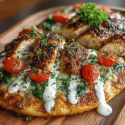 If you're looking for a meal that combines convenience with mouthwatering flavors, the Zesty Ranch Chicken and Spinach Flatbread is the perfect recipe to add to your culinary repertoire. This dish not only showcases the vibrant taste of ranch seasoning but also incorporates wholesome ingredients like chicken and spinach, making it a balanced meal option that appeals to both the health-conscious and flavor-seekers alike. With its delightful blend of textures and flavors, this flatbread is not just a dish; it's an experience that brings together the best of comfort food and nutritional goodness.