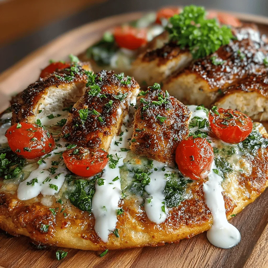 If you're looking for a meal that combines convenience with mouthwatering flavors, the Zesty Ranch Chicken and Spinach Flatbread is the perfect recipe to add to your culinary repertoire. This dish not only showcases the vibrant taste of ranch seasoning but also incorporates wholesome ingredients like chicken and spinach, making it a balanced meal option that appeals to both the health-conscious and flavor-seekers alike. With its delightful blend of textures and flavors, this flatbread is not just a dish; it's an experience that brings together the best of comfort food and nutritional goodness.