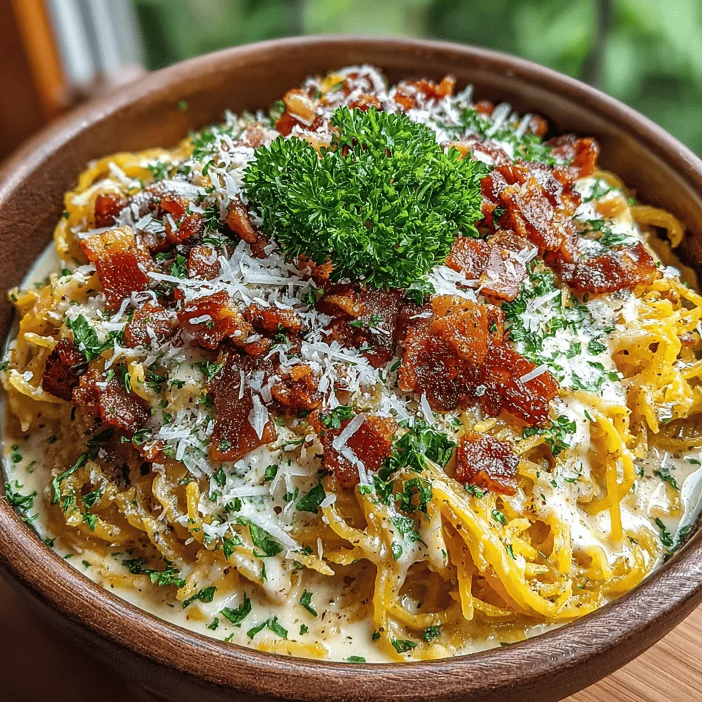 In the world of healthy eating, spaghetti squash has emerged as a beloved alternative to traditional pasta. This versatile vegetable is not only low in carbohydrates but also rich in vitamins and nutrients, making it a fantastic choice for those seeking a healthier lifestyle without sacrificing flavor. When combined with a creamy Alfredo sauce and topped with crispy bacon, spaghetti squash transforms into a decadent dish that satisfies both the palate and the conscience.