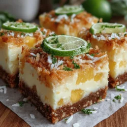 As the temperatures rise and the sun shines longer, frozen desserts become a beloved staple for many. Nothing quite compares to the refreshing sensation of indulging in a chilled treat, especially during the warm summer months. One standout option among frozen desserts is the Tropical Paradise Frozen Pineapple Coconut Bars. These bars embody the essence of summer with their vibrant flavors and tropical flair, making them not only a delightful snack but also a perfect way to cool off.