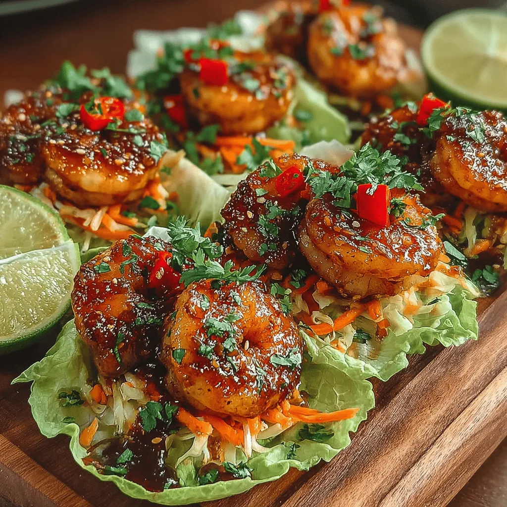 In the realm of vibrant and refreshing meals, Spicy Shrimp Lettuce Wraps with Sweet Peach Glaze stand out as a delectable choice that perfectly balances flavor and health. These wraps are not just a feast for the taste buds but also a visual delight, making them an ideal dish for gatherings or a light dinner. Packed with protein from the shrimp, complemented by the sweetness of peaches, and wrapped in crisp lettuce, this recipe is a celebration of textures and tastes.