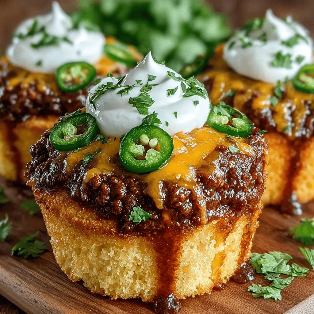 If you’re on the lookout for a dish that perfectly marries comfort food with a delightful twist, look no further than Loaded Chili Cheese Cornbread Muffins. This recipe encapsulates the heartwarming essence of cornbread, elevating it with the savory depth of chili and the creamy richness of cheese. The result? A muffin that’s not only delicious but also packed with flavor, making it an instant crowd-pleaser.