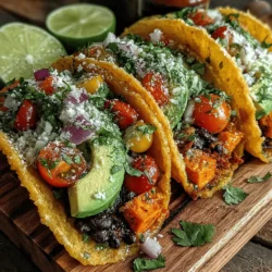 In the realm of delicious and healthy meals, Sweet & Savory Sweet Potato Black Bean Tacos stand out as a perfect choice for those seeking a delightful blend of flavors and nutrition. These tacos are more than just a meal; they represent a harmonious fusion of taste and health benefits that can satisfy both your palate and dietary needs. Whether you are preparing a weeknight dinner or hosting a gathering, these tacos are simple to make and sure to impress your guests.