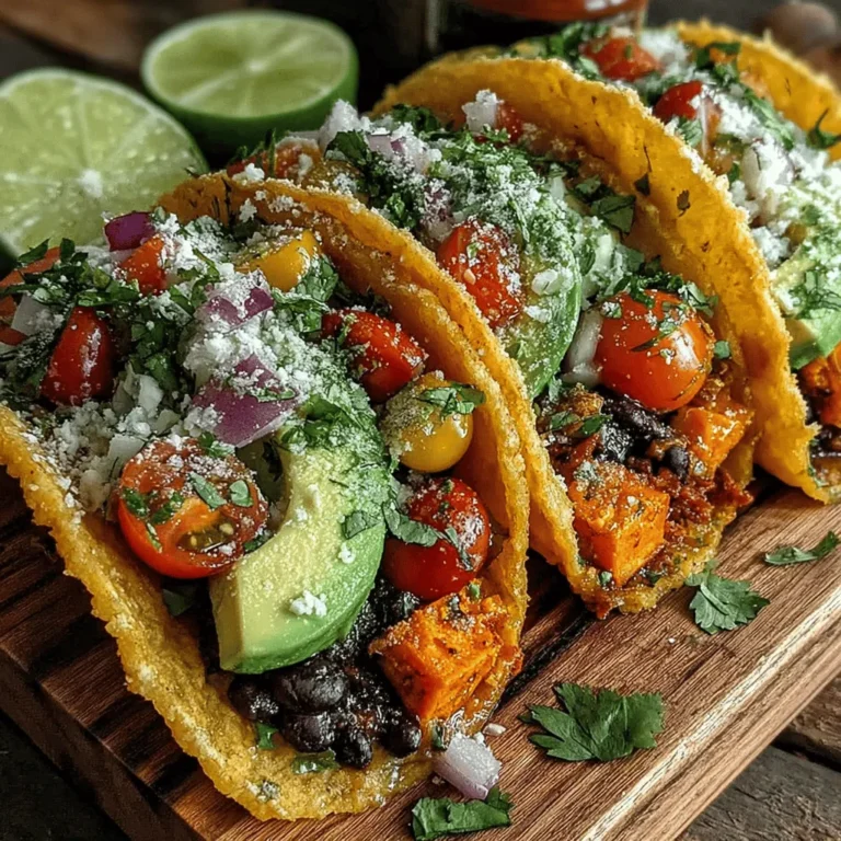 In the realm of delicious and healthy meals, Sweet & Savory Sweet Potato Black Bean Tacos stand out as a perfect choice for those seeking a delightful blend of flavors and nutrition. These tacos are more than just a meal; they represent a harmonious fusion of taste and health benefits that can satisfy both your palate and dietary needs. Whether you are preparing a weeknight dinner or hosting a gathering, these tacos are simple to make and sure to impress your guests.