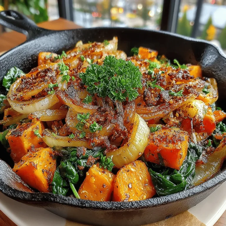 As the leaves turn golden and the air turns crisp, nothing embodies the essence of fall quite like a warm, hearty dish. The Autumn Bliss Sweet Potato and Apple Hash is a perfect celebration of the season, combining the sweetness of roasted sweet potatoes with the tartness of fresh apples. This dish not only satisfies your taste buds but also wraps you in a comforting embrace, making it an ideal choice for breakfast, brunch, or even as a delightful side for dinner.