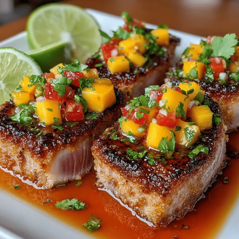 When it comes to seafood, few dishes can rival the exquisite combination of flavors found in Peach Glazed Tuna. This unique recipe marries the rich, meaty texture of fresh tuna steaks with the sweet, juicy essence of ripe peaches, creating a culinary experience that is both refreshing and indulgent. Perfect for summer dining or special occasions, this dish embodies a harmonious balance of sweet and savory, making it a standout choice for any seafood lover.