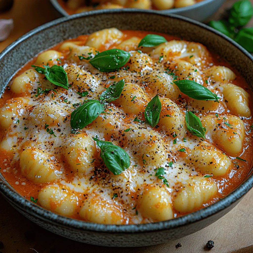 Gnocchi, a beloved staple of Italian cuisine, has captured the hearts and palates of food lovers around the globe. These soft, pillowy dumplings, traditionally made from potatoes, flour, and eggs, offer a comforting and satisfying base that pairs beautifully with a variety of sauces. One particularly enticing variation is Creamy Tomato Basil Gnocchi, a dish that marries the rich, tangy flavors of a classic tomato sauce with the velvety texture of cream and the aromatic freshness of basil. This delightful combination not only makes for a delicious meal but also elevates the simple gnocchi into a dish that feels special enough for entertaining yet easy enough for a weeknight dinner.
