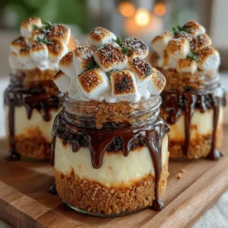 Creating the perfect no-bake s'mores cheesecake jars involves a series of straightforward steps that ensure a delicious and visually appealing dessert. Follow these detailed instructions to craft your own delightful jars.