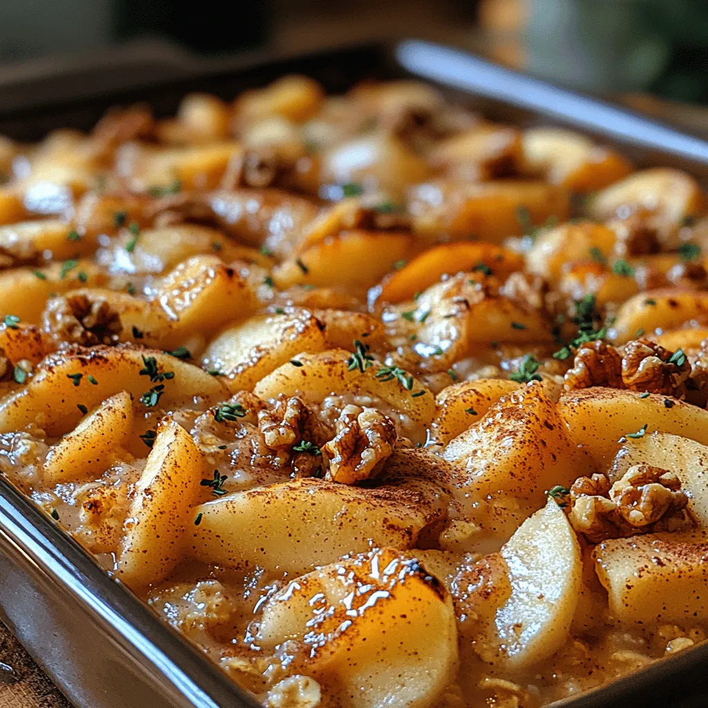 When the crispness of autumn fills the air, and the leaves start to paint the world in shades of gold and amber, there’s nothing quite like the comforting aroma of baked apples and cinnamon wafting through your kitchen. This Sweet Apple Cinnamon Oat Bake is not just a recipe; it’s a warm hug on a plate, a dish that brings people together, and a memory-maker in every bite. I fondly remember the Sundays of my childhood spent in the kitchen with my grandmother, who would whip up delightful breakfasts that made the whole house smell heavenly. This oat bake takes me back to those cherished moments, and I can’t wait for you to create your own memories with it.