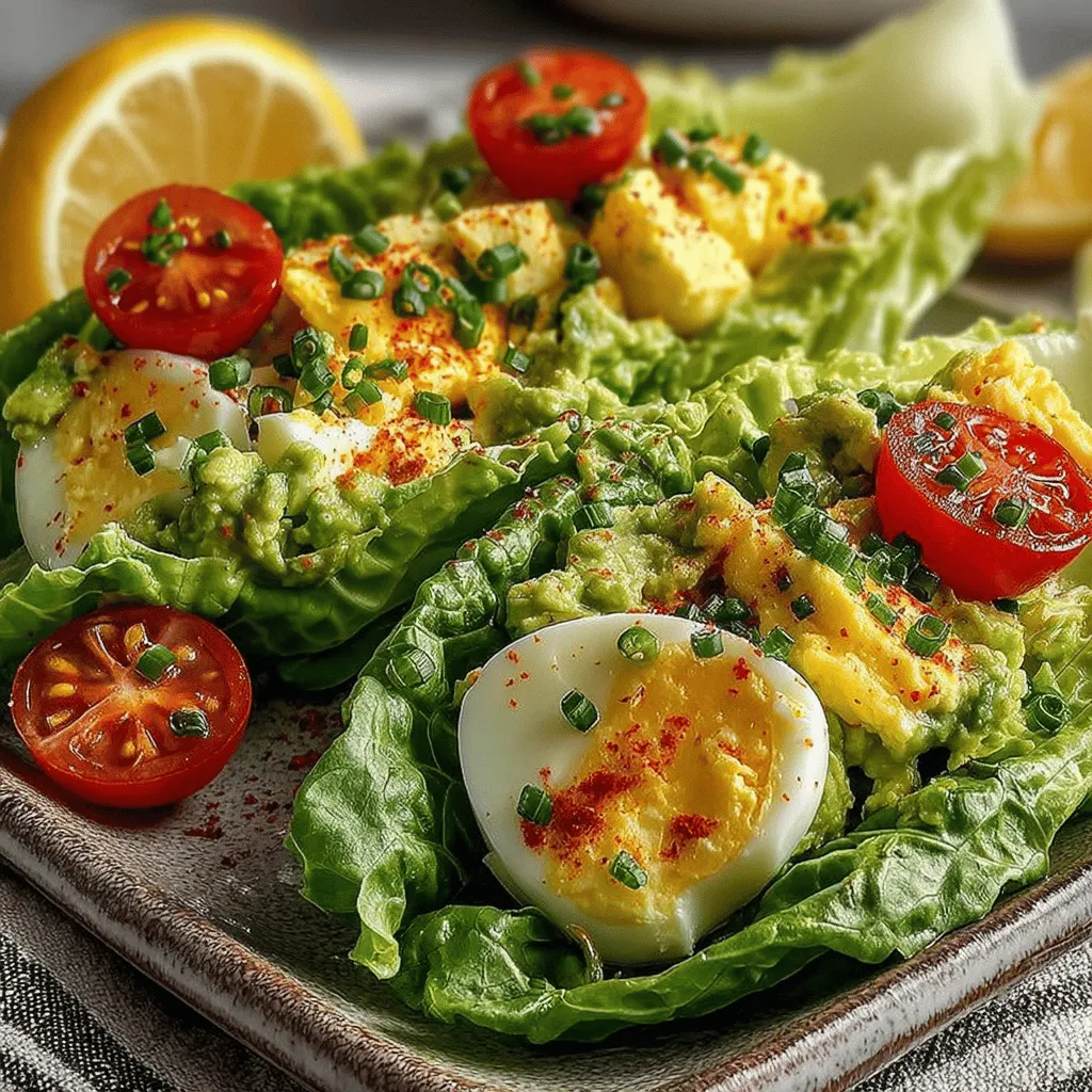 When it comes to assembling your creamy avocado egg salad lettuce wraps, presentation is key. Not only does it make the dish more appealing, but it also enhances the dining experience. Here are some ideas for arranging your avocado egg salad in lettuce leaves: