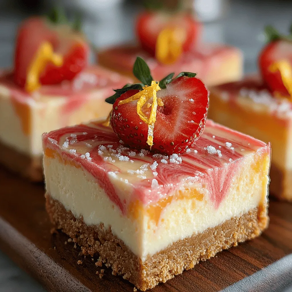 Creating a visually appealing marbled effect in your strawberry lemonade bars adds an artistic touch to this delightful dessert. To achieve this, start by preparing the strawberry layer and the lemonade layer separately.
