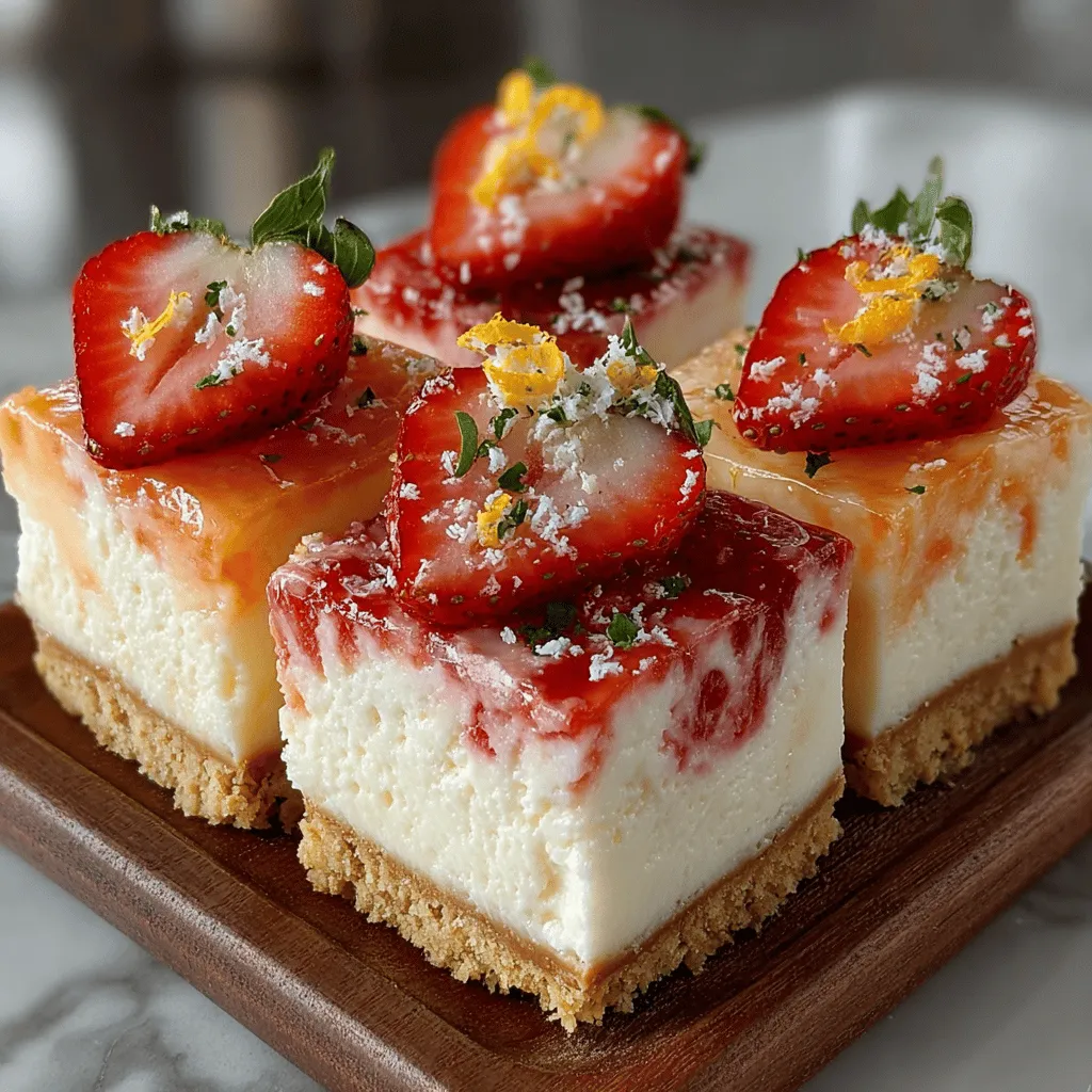 Creating a visually appealing marbled effect in your strawberry lemonade bars adds an artistic touch to this delightful dessert. To achieve this, start by preparing the strawberry layer and the lemonade layer separately.