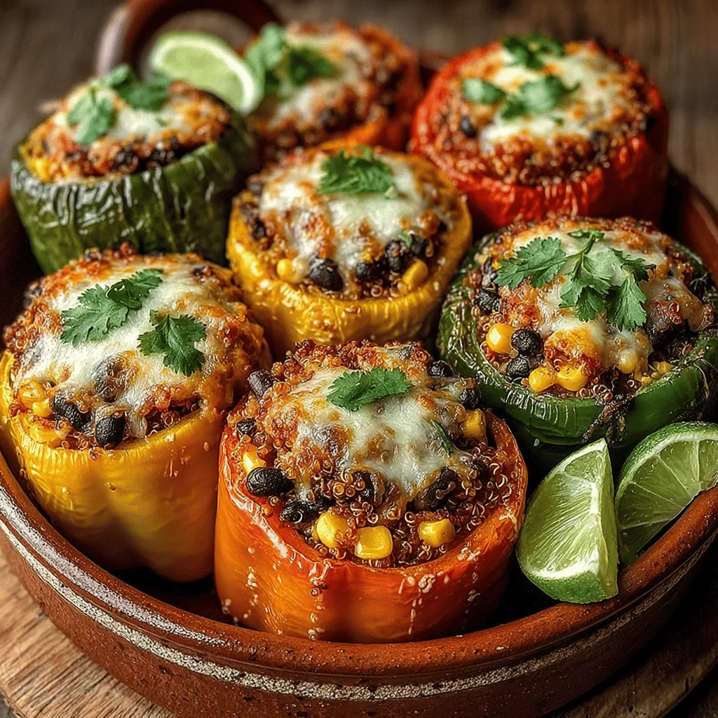 Quinoa Fiesta Stuffed Bell Peppers are not just a dish; they are a vibrant celebration of flavors and nutrition. This recipe takes the humble bell pepper and transforms it into a colorful vessel brimming with a savory quinoa filling, making it an appealing choice for anyone seeking a nourishing meal. Whether you’re a busy professional, a dedicated parent, or someone simply looking to add more plant-based meals into your diet, these stuffed peppers are a delightful option that can be served for lunch, dinner, or even as a festive party dish.