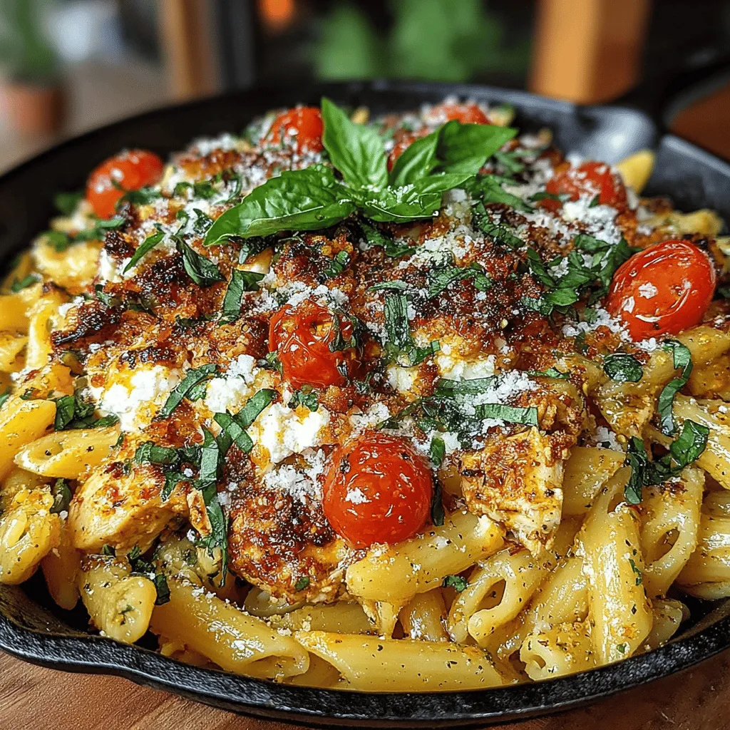When it comes to comforting, crowd-pleasing meals, few dishes capture the heart quite like Baked Feta Tomato Pasta with Chicken. This recipe has gained immense popularity for its simple yet flavorful combination of ingredients that come together to create a dish bursting with warmth and richness. I still remember the first time I stumbled upon this culinary gem—sitting at home on a chilly evening, I craved something that would warm me from the inside out. After a quick survey of my fridge, I found a block of feta and a pint of cherry tomatoes that had been lingering there a bit too long. A swift search for recipes led me to this delightful creation, and I was instantly hooked.