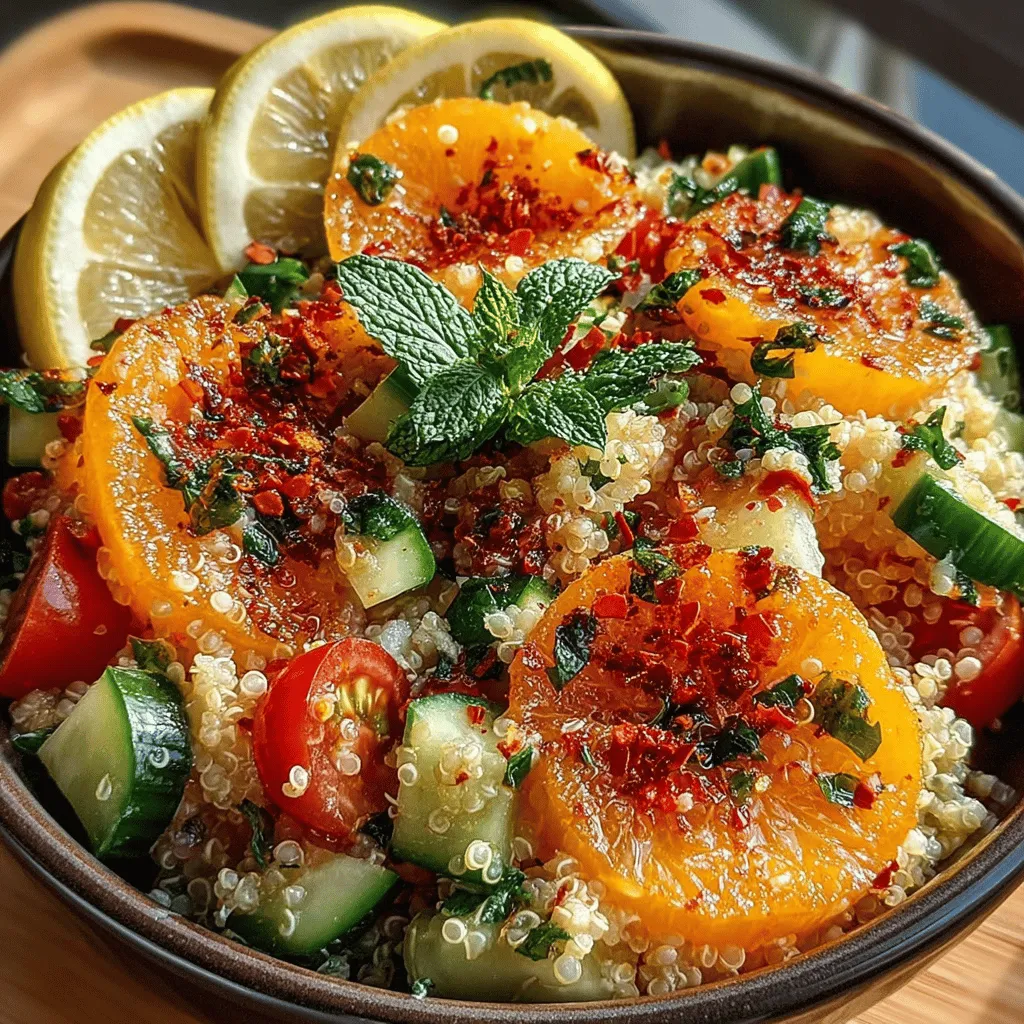 Zesty Quinoa Tabbouleh is a vibrant and refreshing twist on the traditional Middle Eastern salad that has captivated taste buds around the globe. While classic tabbouleh is typically made with bulgur wheat, this version substitutes quinoa, a gluten-free superfood that enhances both the texture and nutritional profile of the dish. With its bright flavors and nutrient-rich ingredients, Zesty Quinoa Tabbouleh is perfect for warm weather, making it an ideal choice for picnics, barbecues, or simply as a light lunch or dinner side.
