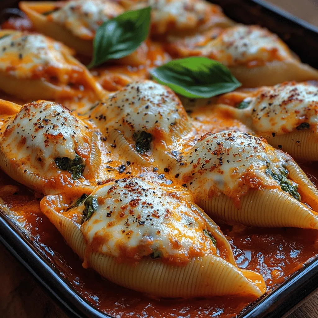 Setting your oven to the correct temperature is crucial for achieving that perfect bake. Preheat your oven to 375°F (190°C) at least 15 minutes before you plan to bake the stuffed shells. This ensures that the shells cook evenly and the cheese melts beautifully. A well-preheated oven helps create a bubbly, golden cheese topping that enhances the overall presentation and flavor of the dish.