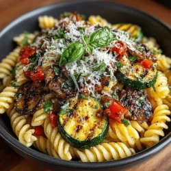 Zesty Eggplant & Cucumber Pasta