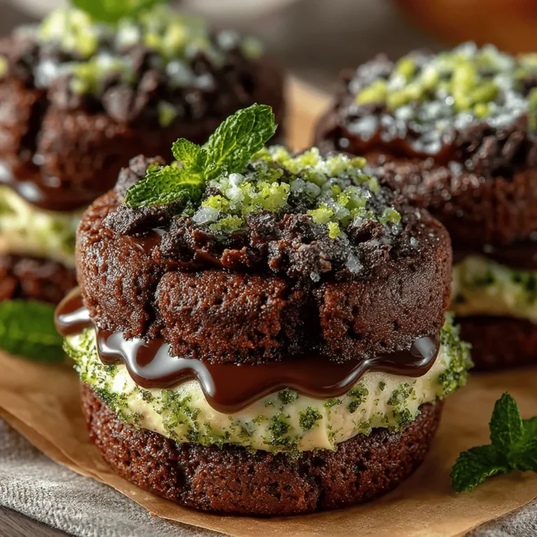 In the realm of desserts, few combinations tantalize the taste buds quite like the fusion of rich, fudgy brownies and creamy frozen yogurt. Enter the Choco-Mint Bliss Frozen Yogurt Brownie Sandwich Coins, a delightful treat that encapsulates both indulgence and a healthier approach to dessert. This innovative recipe is perfect for summer gatherings, birthday parties, or simply a sweet treat to enjoy any day of the week. The marriage of chocolate and mint creates a refreshing contrast, making every bite a blissful experience.