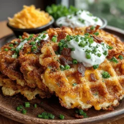 Mini Breakfast Potato Waffle Disks: A Delicious Start to Your Day