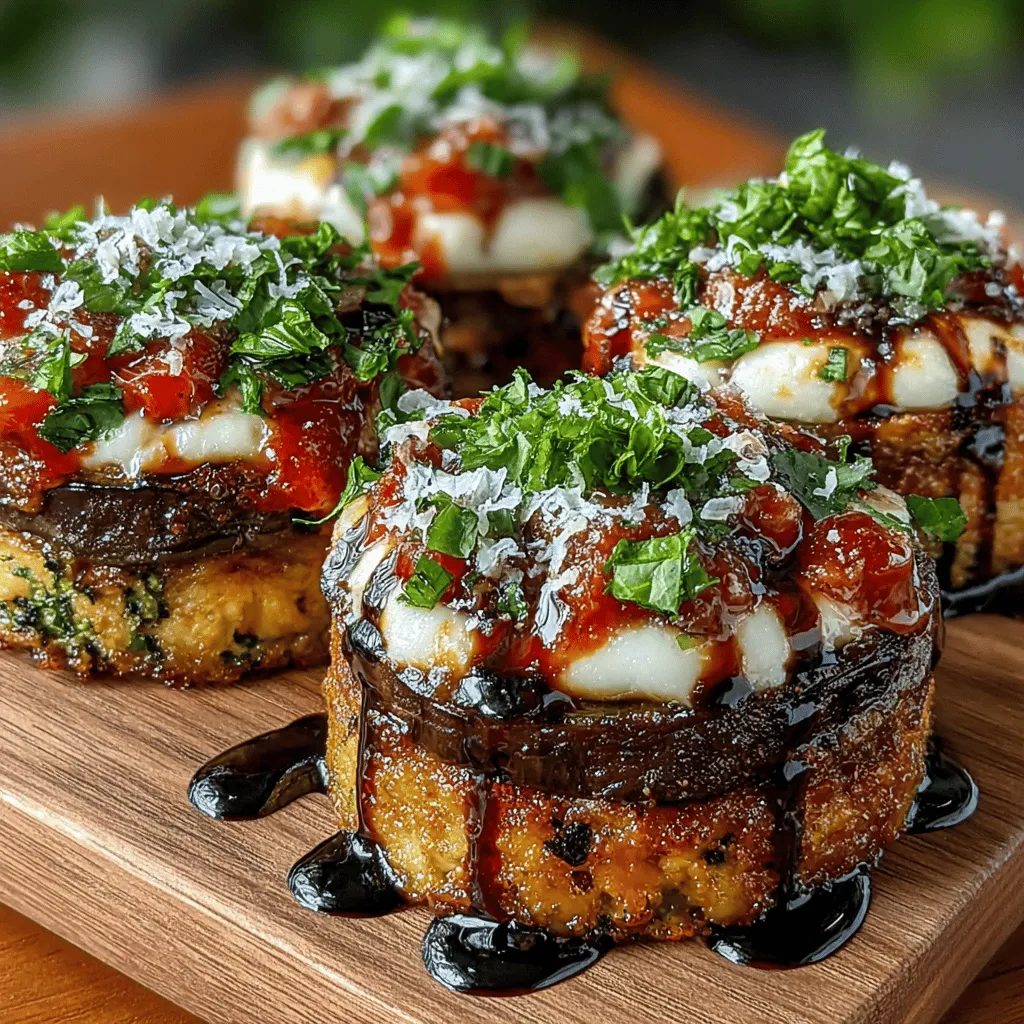 When it comes to appetizers that impress, the Mini Eggplant Mozzarella Stack Cups stand out as a culinary gem. This dish is not only visually stunning with its layers of vibrant colors, but it also delivers a harmonious blend of taste and texture that is sure to delight your guests. Whether you’re hosting a dinner party, planning a casual get-together, or simply looking for a refreshing light meal, these stack cups are the perfect choice. The recipe features roasted eggplant, creamy mozzarella, and zesty marinara sauce, all harmoniously layered to create a satisfying bite.