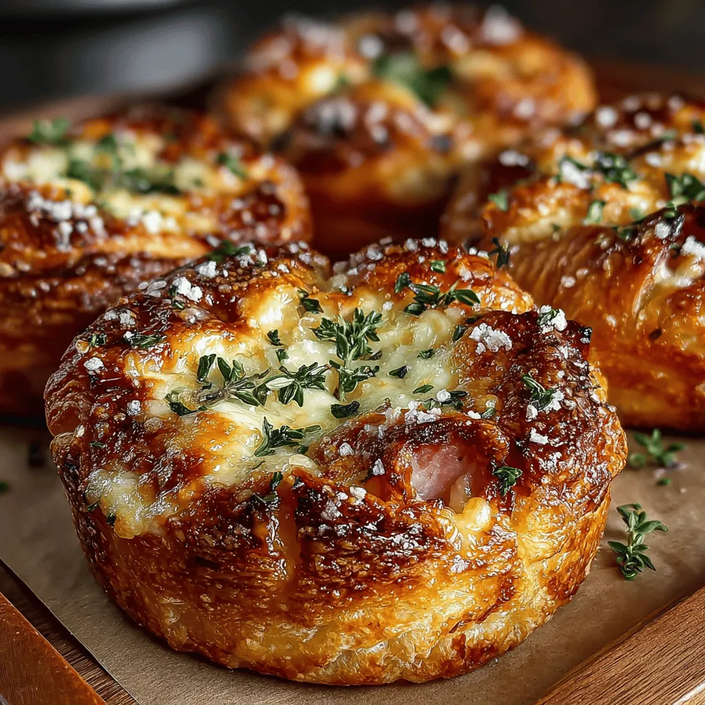 In the world of culinary delights, few snacks are as universally loved as the croissant. Their flaky, buttery layers evoke a sense of indulgence, making them a perfect vessel for various fillings. Enter the Mini Ham & Cheese Croissant Circles—a delightful twist on the classic croissant that combines the savory richness of ham and cheese in a bite-sized format. These mini treats are not only easy to prepare but also versatile enough to suit any occasion, be it a casual brunch, festive gathering, or as an elegant appetizer at a dinner party.