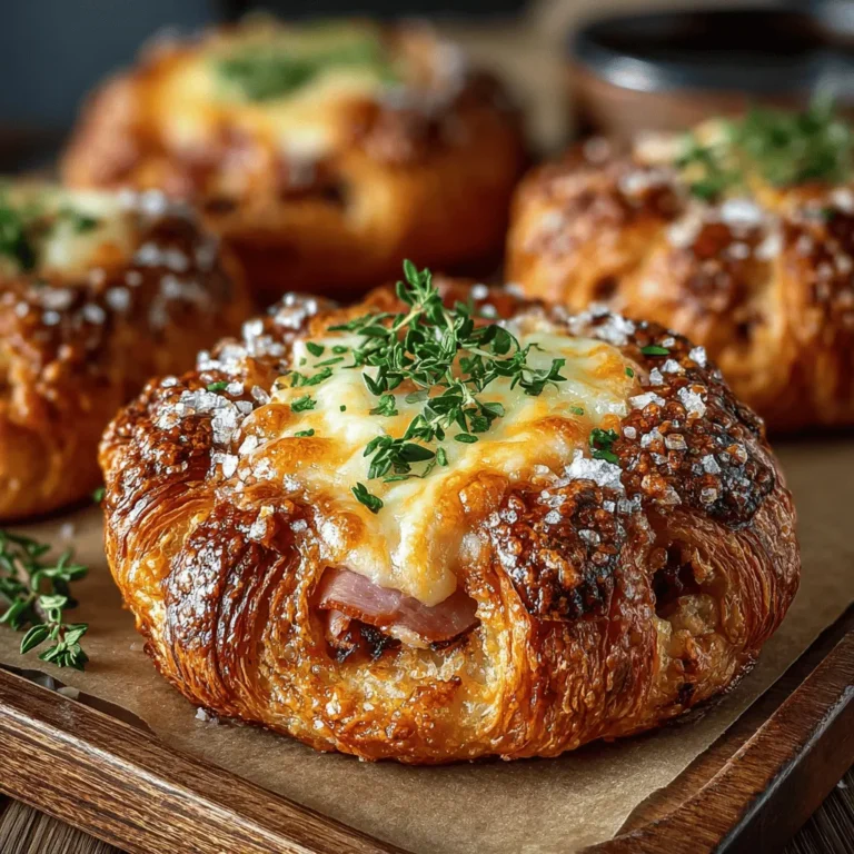 In the world of culinary delights, few snacks are as universally loved as the croissant. Their flaky, buttery layers evoke a sense of indulgence, making them a perfect vessel for various fillings. Enter the Mini Ham & Cheese Croissant Circles—a delightful twist on the classic croissant that combines the savory richness of ham and cheese in a bite-sized format. These mini treats are not only easy to prepare but also versatile enough to suit any occasion, be it a casual brunch, festive gathering, or as an elegant appetizer at a dinner party.