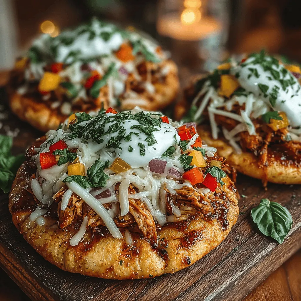Delightful and satisfying, Mini Pita Bread Chicken Pizzas stand out as a perfect culinary option for various occasions, whether it’s a cozy family dinner, an exciting game day gathering, or a quick weeknight meal. This dish masterfully combines the goodness of whole wheat pitas with tender, seasoned chicken, vibrant vegetables, and gooey mozzarella cheese, resulting in a symphony of flavors that are both comforting and appealing. Not only is this recipe easy to prepare, but it also offers a nutritious twist on traditional pizza, making it an excellent choice for those looking to enjoy a healthier meal without sacrificing taste.