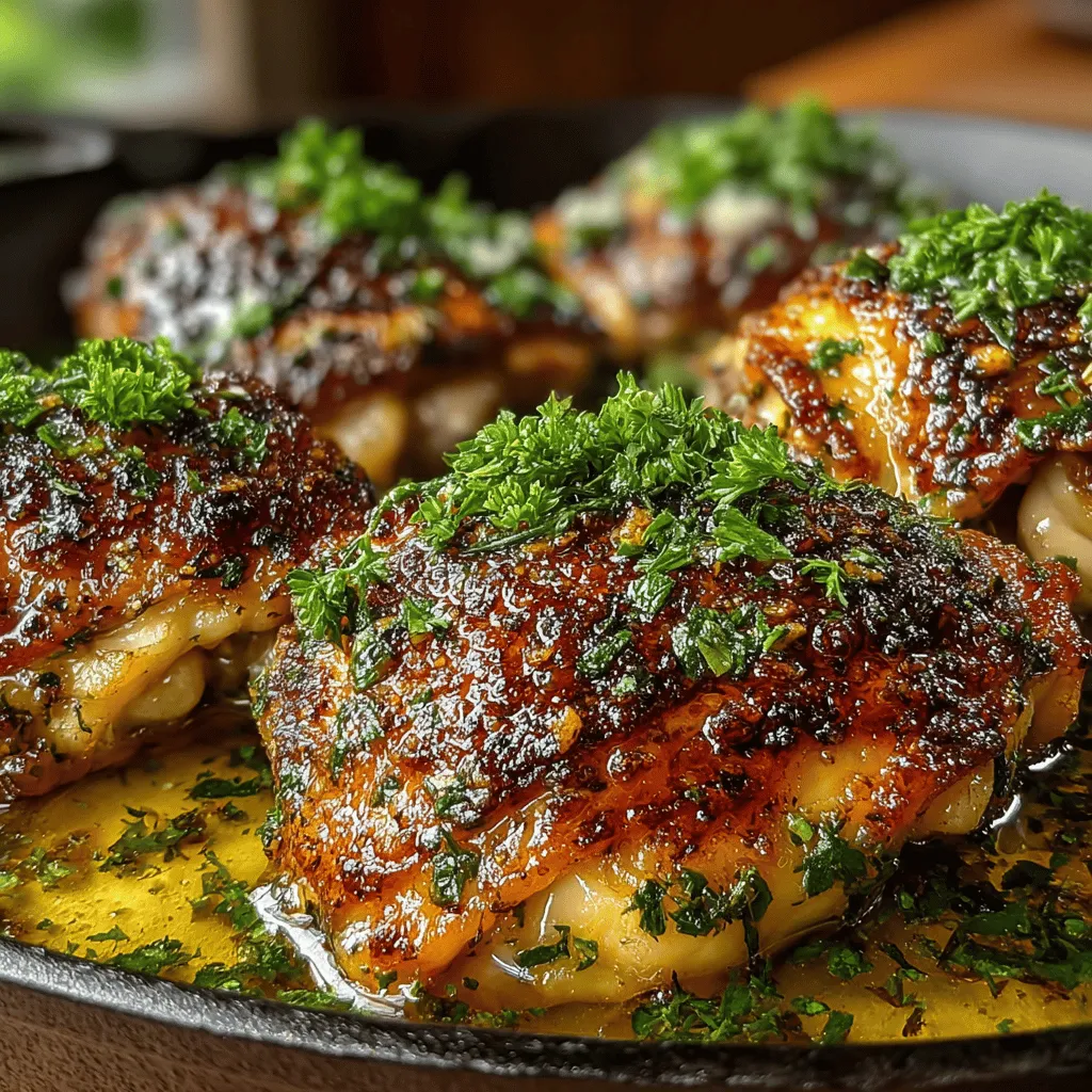 When it comes to comfort food that combines ease of preparation with aromatic flavors, Roasted Garlic Herb Chicken Thighs rank high on the list. This dish is not only a feast for the senses but also a celebration of culinary simplicity. The combination of succulent chicken thighs, fragrant garlic, and a medley of fresh herbs creates a mouthwatering experience that is both satisfying and comforting. Whether you're cooking for a family gathering or a quiet dinner at home, this recipe promises to deliver a delightful meal that will leave everyone asking for seconds.