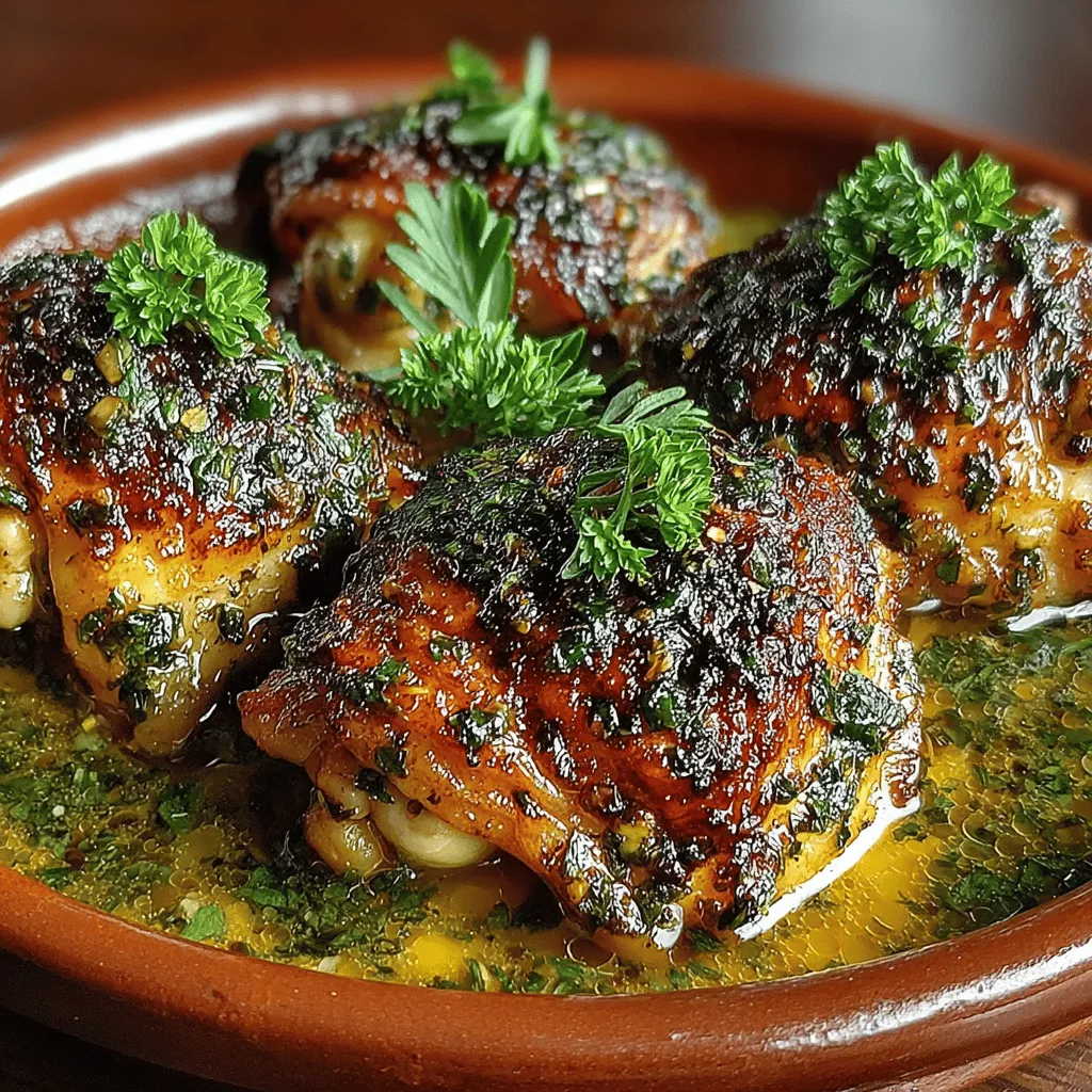 When it comes to comfort food that combines ease of preparation with aromatic flavors, Roasted Garlic Herb Chicken Thighs rank high on the list. This dish is not only a feast for the senses but also a celebration of culinary simplicity. The combination of succulent chicken thighs, fragrant garlic, and a medley of fresh herbs creates a mouthwatering experience that is both satisfying and comforting. Whether you're cooking for a family gathering or a quiet dinner at home, this recipe promises to deliver a delightful meal that will leave everyone asking for seconds.