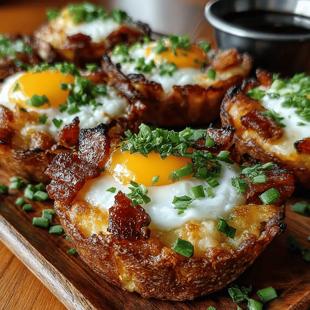 When it comes to breakfast or brunch, few dishes can rival the delightful combination of flavors and textures found in Mini Bacon Egg Potato Nests. This innovative recipe artfully blends crispy bacon, creamy eggs, and the comforting heartiness of potatoes, creating a satisfying meal that is sure to please everyone at the table. Whether you're hosting a weekend brunch or simply looking for a delicious way to start your day, these mini nests offer a unique twist on traditional breakfast fare.
