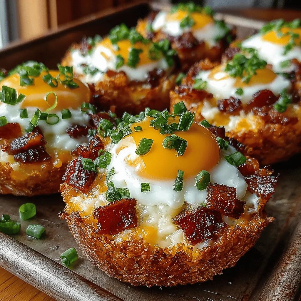 When it comes to breakfast or brunch, few dishes can rival the delightful combination of flavors and textures found in Mini Bacon Egg Potato Nests. This innovative recipe artfully blends crispy bacon, creamy eggs, and the comforting heartiness of potatoes, creating a satisfying meal that is sure to please everyone at the table. Whether you're hosting a weekend brunch or simply looking for a delicious way to start your day, these mini nests offer a unique twist on traditional breakfast fare.