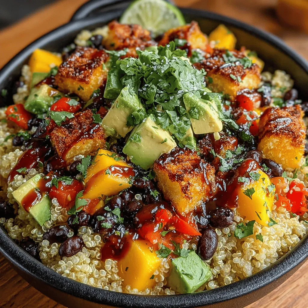 As the summer sun shines bright, there's no better way to celebrate the season than with a dish that embodies the essence of tropical flavors and vibrant colors. Enter the Tropical Crunch Mango Black Bean Quinoa Salad—an invigorating medley of ingredients that not only tantalizes the taste buds but also packs a nutritional punch. This salad is perfect for summer gatherings, meal prep, or a light dinner, making it a versatile choice for any occasion. With its delightful combination of sweet, savory, and crunchy elements, this salad is sure to become a favorite in your culinary repertoire.