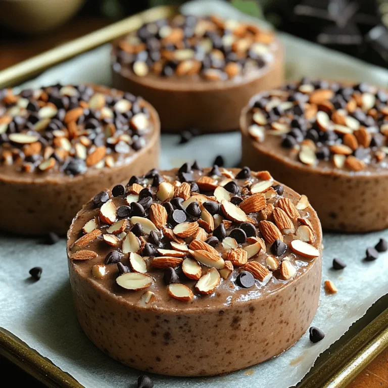 Achieving the perfect shape and texture of your Frozen Chocolate Almond Yogurt Pucks begins with how you dollop the mixture onto your trays. Here are some helpful tips:
