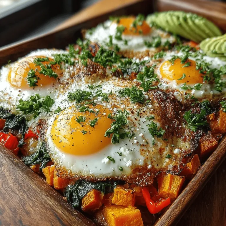 If you're searching for a breakfast that is both wholesome and satisfying, look no further than the Sweet Potato Sunrise Bake. This vibrant dish not only tantalizes your taste buds but also packs a nutritional punch, making it an ideal choice for busy mornings. The Sweet Potato Sunrise Bake combines the earthiness of sweet potatoes with colorful vegetables and protein-rich eggs, all baked together in one convenient pan. This simplifies preparation, allowing you to focus on starting your day right.